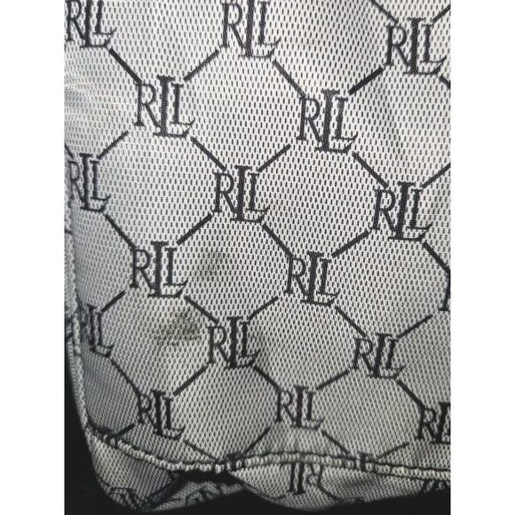 RALPH LAUREN Signature RL Logo Travel Duffle Weekend Carry On Bag Gray 16x14x5 - Picture 13 of 16